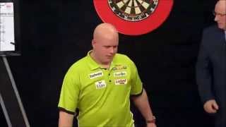 132 Finish by Michael van Gerwen 25T19BULL [upl. by Ntsyrk]