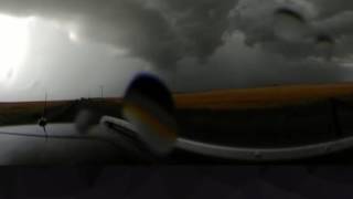 NEW 360 video of tornadic supercell near Souris Manitoba on August 4 2016 [upl. by Funda]