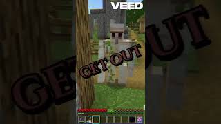 GET OUT Minecraft Meme  shorts trending minecraft viral memes meme trendingshorts [upl. by Ok257]