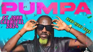 PUMPA LIVE AT ST JOHN CARNIVAL VILLAGE 2024 [upl. by Trebliw11]