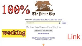 How to UnBlock The Pirate Bay 2020 100 workingthepiratebay unlock [upl. by Naerb]