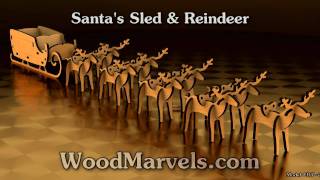 Santas Sled and Reindeer 3D Assembly Animation 720HD [upl. by Merl]