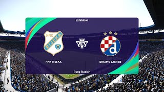 Rijeka vs Dinamo Zagreb 01092024 HNL PES 2021 [upl. by Attaymik]