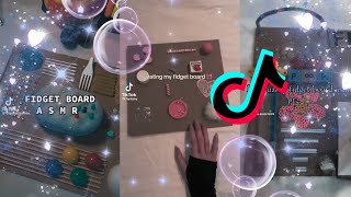 fidget board asmr 🫐 low quality asmr tiktok compilation [upl. by Elleiand267]