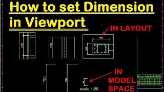 LayoutHow to set Dimension in Viewport [upl. by Myrvyn369]