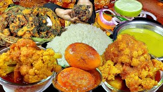 Eating Show Egg Curry With Rice Asmr Eating Full Gobi Food Mukbang Eating Video Dal Chawal Bigbite [upl. by Iahcedrom173]