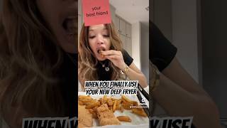 Tried my deep fryer and it’s my new best friend cookingvideo viralvideo viralshorts vlog [upl. by Dragoon]