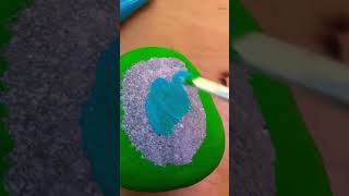 Paint rocks till 200 subs day 2 art painting subscribe [upl. by Nallek896]