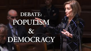 Nancy Pelosi argues that populism is a threat to democracy due to voters being manipulated 56 [upl. by Breskin586]