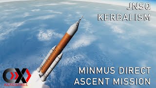 KSP  Minmus Direct Ascent  JNSQ  Kerbalism [upl. by Cha]