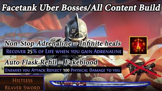 ALL CONTENT FAKEBLOOD Hiltless Molten Strike Champion Guide  Uber BossSimu 30Feared  POE 318 [upl. by Vassaux195]