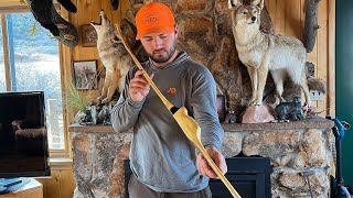 Making An Osage Orange SELF BOW And Hunting With It [upl. by Ehling]