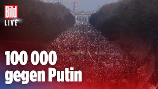 🔴 UkraineKrieg 100 000 Menschen bei Demo gegen Putin in Berlin  Live Replay [upl. by Gloria]