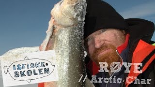 Slik fisker du røye på isen  How to fish arctic char  Isfiskeskolen Ep1 [upl. by Sefton]