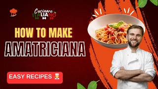 How to COOK an AMAZING AMATRICIANA 🍝 Italian Recipe 🍝 Italian Cook [upl. by Hoisch]