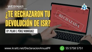 Devolución ISR a favor declaración anual 2023 [upl. by Bautram]