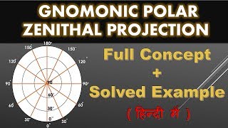 gnomonic polar zenithal projection [upl. by Burbank]