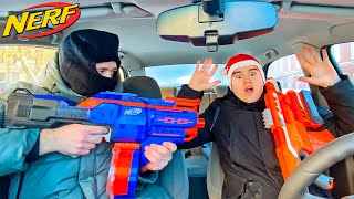 Christmas Battle Bandit vs Santa  Nerf War [upl. by Prosperus]