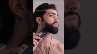 FROM FULL BEARD TO CLEAN SHAVEN IN 30 SECONDS  shorts [upl. by Fillender]