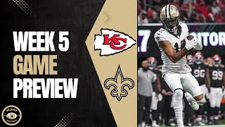 New Orleans Saints Week 5 Game Preview vs Chiefs [upl. by Junji]