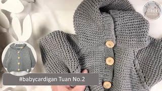 curlystricksisters  Babycardigan Tuan No 2  Tutorial  Anfänger geeignet [upl. by Mclaughlin]