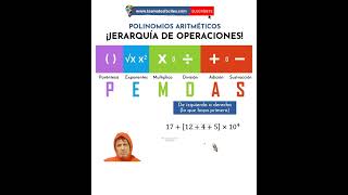 Jerarquía de las operaciones  Polinomios Aritméticos  Ejemplo 01 [upl. by Zampino]