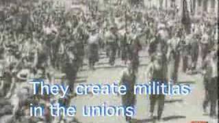 1936  Spanish anarchist song wEnglish subtitles [upl. by Elleynod]