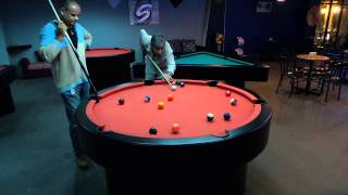 Round billiard and unique tables in Spinn Bar Cebu [upl. by Eatnoled447]