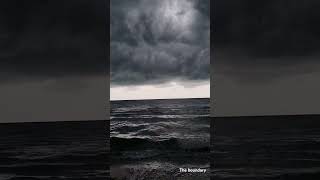 sea cloudy weather clouds sea dark shortsvideo nature [upl. by Leahciam]