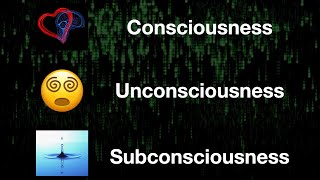 Consciousness Unconsciousness and Subconsciousness [upl. by Angela]