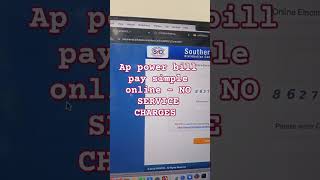 Ap power bill pay  online NO SERVICE CHARGES [upl. by Artie950]