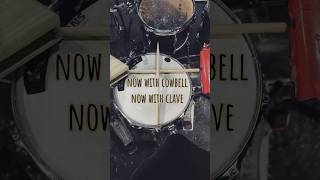 Now with cowbell  now with clave drums epicdrums drummer baterista [upl. by Nonnarb]