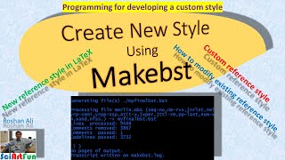 Learn LaTeX  How to create new reference styles with Makebst  Tutorial 11 [upl. by Nnylatsyrc]