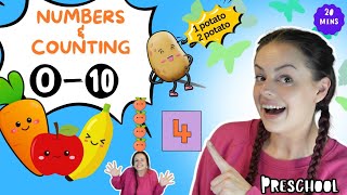 Learn Numbers One Through Ten Numbers amp Counting to 10 Learning Videos For Toddlers amp Number Songs [upl. by Atiek]