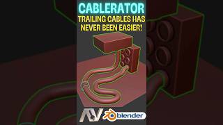 Cablerator  The easiest way to create trailing cables in Blender [upl. by Nagram]