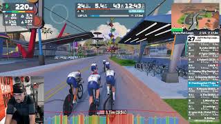 Zwift racing league ZRL TTT Open Americas Central Div 1 C on triple flat loops [upl. by Tuttle634]