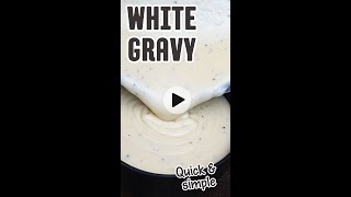 Make white gravy  ready in just a few minutes will add a little Southern charm to your table [upl. by Esta]