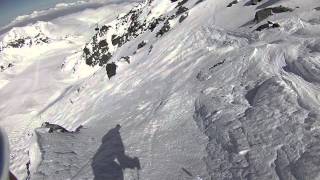 Verbier Skiing  Skiing off Mont Fort 3330 M [upl. by Hilbert421]