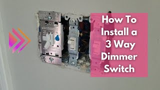 How To Install a 3 Way Dimmer Switch  Lutron [upl. by Aikahc]