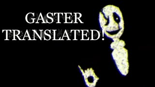 Undertale 3D  Gaster Translated Wingding Translating Kit [upl. by Photina71]