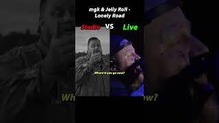 mgk amp Jelly Roll  Lonely Road  Studio VS Live [upl. by Thursby]