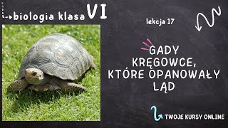 Biologia klasa 6 Lekcja 17  Gady  kręgowce które opanowały ląd [upl. by Suinuj]