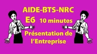 BTS NRC Diaporama E6 Présentation de lentreprise [upl. by Llehcam]