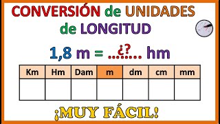 CONVERSIÓN de UNIDADES de LONGITUD  Muy fácil [upl. by Osy]