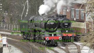 Keighley amp Worth Valley Railway  Spring Steam Gala 2018  9th March 2018 [upl. by Anjanette]