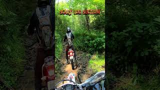 The log is scary  Big wheel dirt bike  Yamaha yz450fx  Beta 350rrs  Durty dabbers 2023 [upl. by Akenihs906]