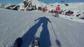 Best of Downhill Skiing action videos in La Plagne 12 HD vids on the ski piste Casio EXZ300 [upl. by Jacenta]