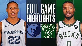 Memphis Grizzlies vs Milwaukee Bucks Full Game Highlights  Oct 20  2023 NBA Preseason [upl. by Assilaj]