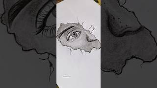 Realistic drawing on Xerox paper 🤔shorts youtubeshorts sketch drawing viralvideo [upl. by Eelac961]