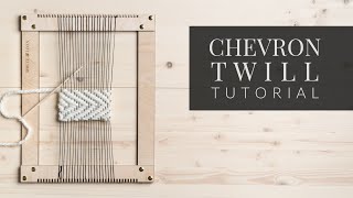 How To Weave a Simple Twill Pattern Chevron Twill [upl. by Kane]